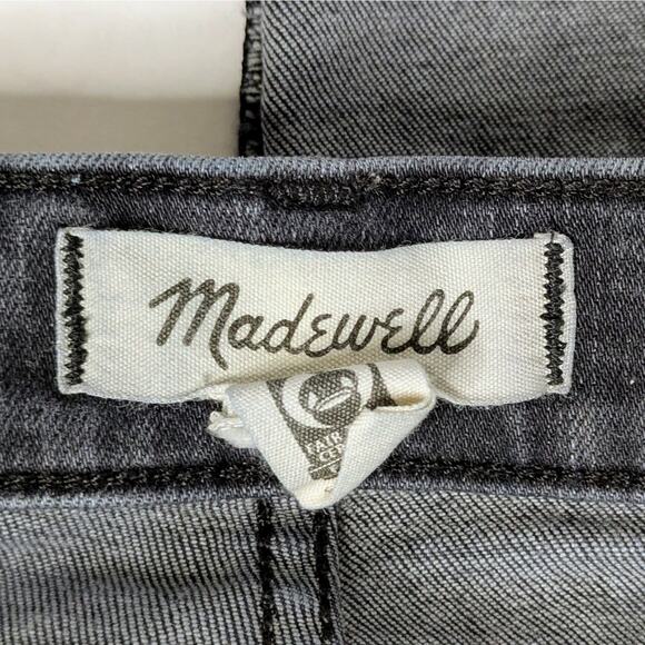 Madewell Stovepipe Straight 28 Charcoal Gray High Rise Minimalist Capsule Denim - Picture 3 of 11